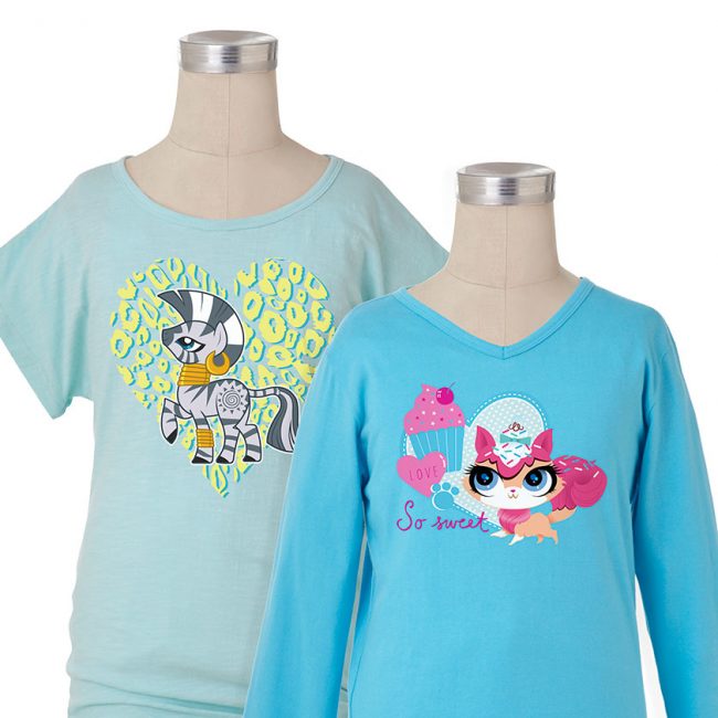 Hasbro My Little Pony and Littlest Pet Shop Apparel Graphics