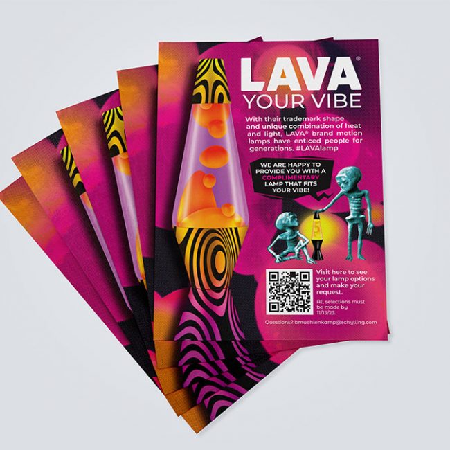 Schilling Lava Lamp - LAVA YOUR VIBE Postcard Stack